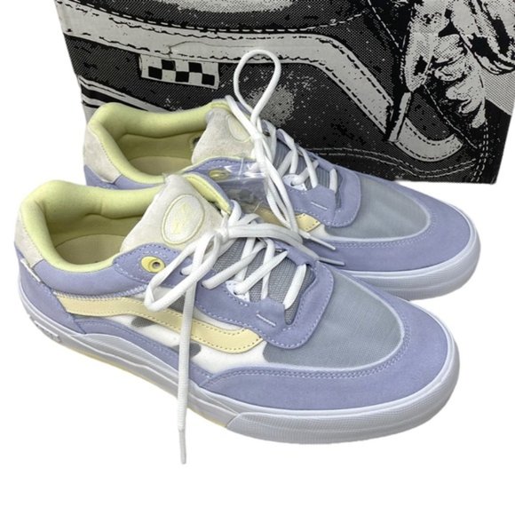 VANS Wayvee Shoe Low Top Sneakers Skate Dusty Blue Suede Mesh Men's VN0A5JIADSB - Picture 8 of 10